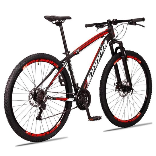 Bicicleta Aro 29 Dropp Z3 Câmbios 24 Vel Marchas Freio a Disco Mecânico com Suspensão Dianteira MTB