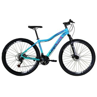 Bicicleta Aro 29 Feminina Absolute Hera Alumínio 21v Freio a Disco Suspensão Dianteira Bicolor