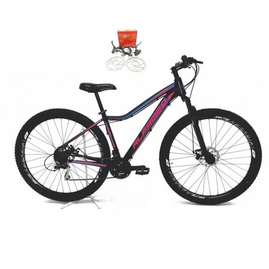Bicicleta Aro 29 Feminina Alfameq Pandora 21v Freios a Disco Hidráulicos Alumínio Suspensão Diant