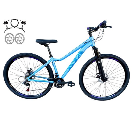 Bicicleta Aro 29 Feminina Gta Start Alumínio 21v Freios a Disco Hidráulicos Suspensão Dianteira