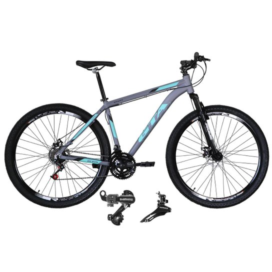 Bicicleta Aro 29 Gta Start Alumínio 21v Câmbios Shimano Freio a Disco Suspensão Dianteira