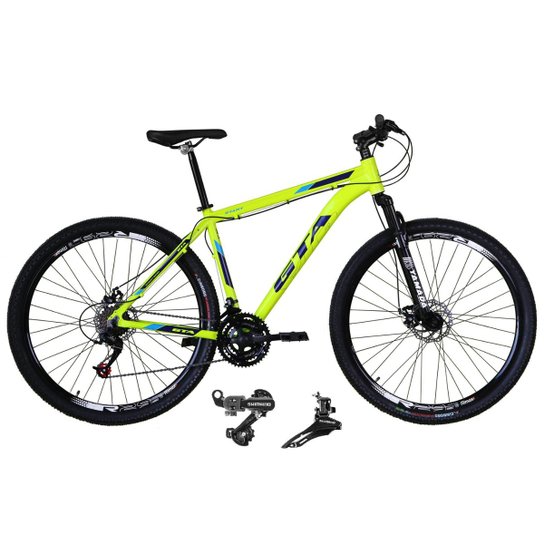 Bicicleta Aro 29 Gta Start Alumínio 21v Câmbios Shimano Freio a Disco Suspensão Dianteira
