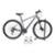 Bicicleta Aro 29 Gti Roma 21v Freios a Disco Hidráulicos Alumínio Suspensão Dianteira - Cinza+Preto