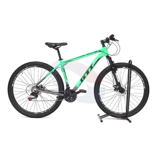 Bicicleta Aro 29 Gti Roma Alumínio 21v Freio a Disco Suspensão Dianteira Mountain Bike