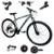 Bicicleta Aro 29 Gti Roma Bike 24v Aluminio Indexado Freio a Disco Componentes Shimano - Cinza+Preto