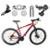 Bicicleta Aro 29 GTI Roma Câmbios Shimano 24v K7 Freios a Disco Hidráulicos Suspensão Com Trava - Vermelho