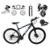 Bicicleta Aro 29 Gti Roma Câmbios Shimano Altus 24v K7 Alumínio Freios Hidráulicos Garfo Com Trava - Preto+Azul