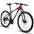 Bicicleta Aro 29 GTS FEEL RDX Câmbio Shimano Freio a Disco 21 Marchas - Preto+Vermelho