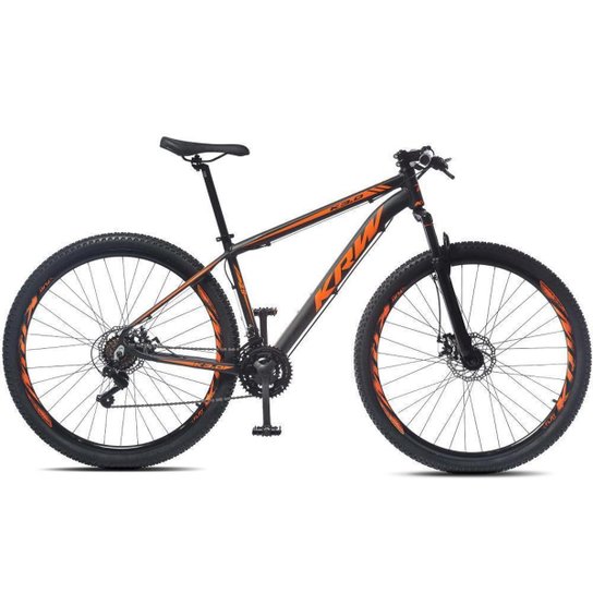 Bicicleta aro 29 KRW Alumínio 21 Vel Marchas Freio a Disco Suspensão dianteira Mountain Bike X41