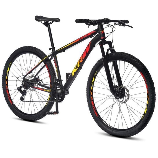 Bicicleta aro 29 KRW Alumínio 21 Vel Marchas Freio a Disco Suspensão dianteira Mountain Bike X41