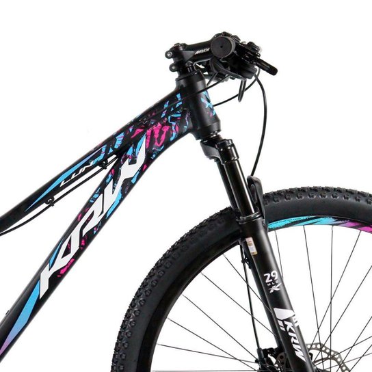 Bicicleta aro 29 KRW Alumínio 24 Vel Freio Hidráulico a Disco Suspensão dianteira Mountain Bike KR2