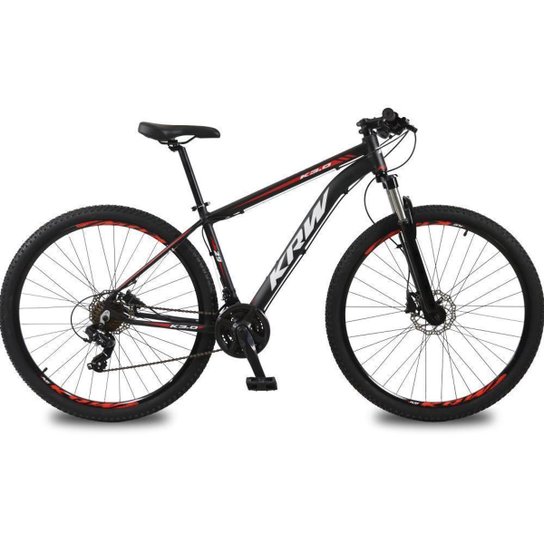 Bicicleta aro 29 KRW Alumínio 24 Vel Marchas Freio a Disco Suspensão dianteira Mountain Bike X32