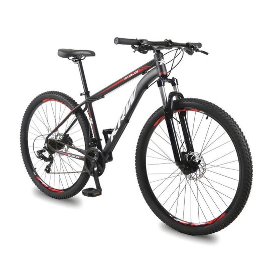 Bicicleta Aro 29 KRW Alumínio 27 Vel Freio a Disco Hidráulico e Trava R4