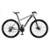 Bicicleta Aro 29 Krw Alumínio Shimano 24 Velocidades Freio a Disco Suspensão Mountain Bike S4 - Prata+Preto