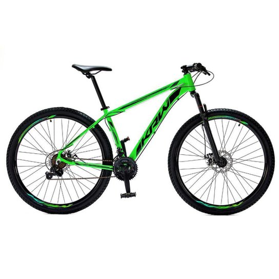 Bicicleta Aro 29 Krw Alumínio Shimano 24 Velocidades Freio a Disco Suspensão Mountain Bike S4