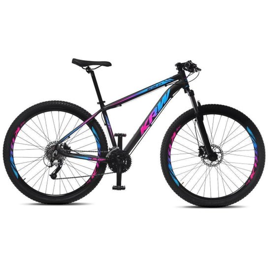 Bicicleta Aro 29 KRW Alumínio Shimano 24 Velocidades Freio Disco Hidráulico Suspensão Dianteira S61