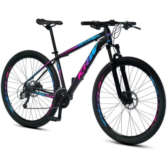 Bicicleta Aro 29 KRW Alumínio Shimano 24 Velocidades Freio Disco Hidráulico Suspensão Dianteira S61
