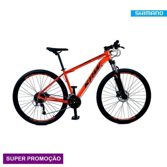 Bicicleta Aro 29 KRW Alumínio Shimano TZ 24 Vel Suspensão Freio a Disco Mountain bike Ltx S40