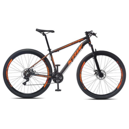 Bicicleta Aro 29 KRW Alumínio Shimano TZ 24 Vel Suspensão Freio a Disco Mountain bike Ltx S40