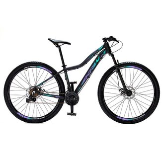 Bicicleta Aro 29 KRW Alumínio Shimano TZ 24 Vel Suspensão Freio a Disco Mountain bike Ltx S40