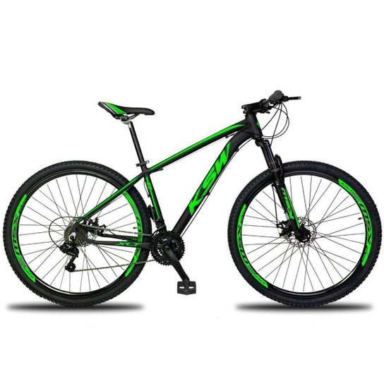 Bicicleta Aro 29 KSW 21 Marchas Freio Hidráulico e Suspensão