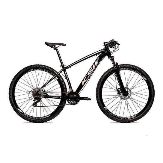 Bicicleta Aro 29 KSW 24 Marchas Freios a Disco c/Trava e K7