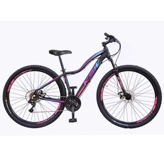 Bicicleta Aro 29 KSW 24 Marchas Freios a Disco e Suspensão