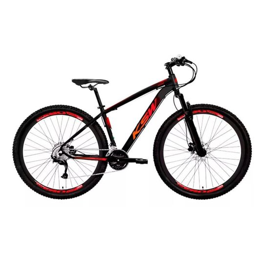 Bicicleta Aro 29 Ksw 24v Cambio Shimano Freios a Disco com Suspensão