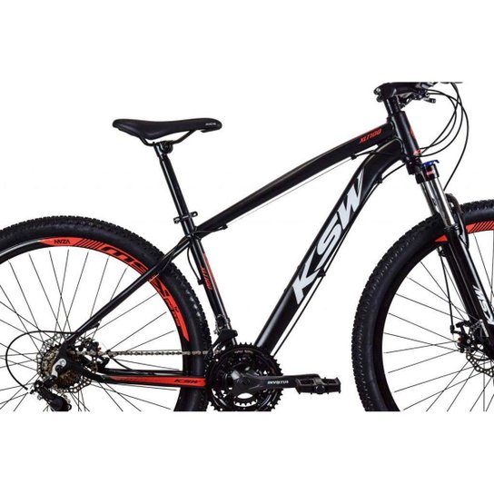 BICICLETA ARO 29 KSW 27V - CAMBIOS INDEX - FREIO HIDRAULICO - TRAVA