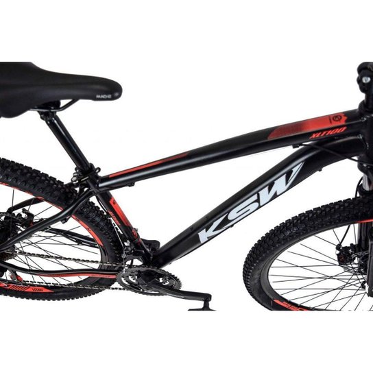 BICICLETA ARO 29 KSW 27V - CAMBIOS INDEX - FREIO HIDRAULICO - TRAVA