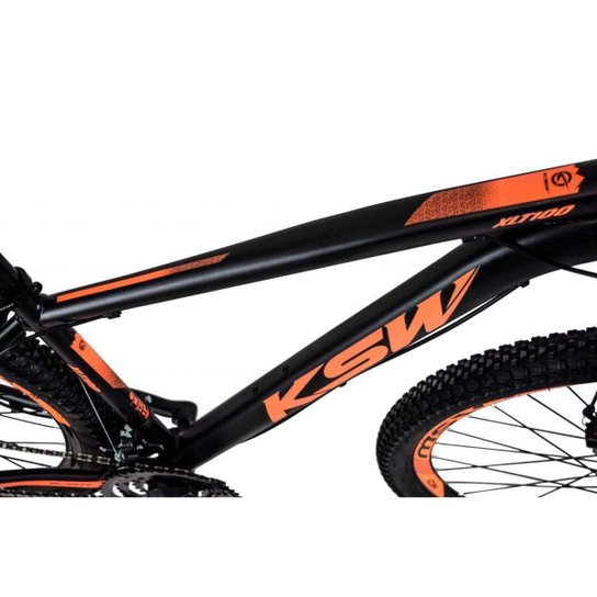 BICICLETA ARO 29 KSW 27V - CAMBIOS INDEX - FREIO HIDRAULICO - TRAVA