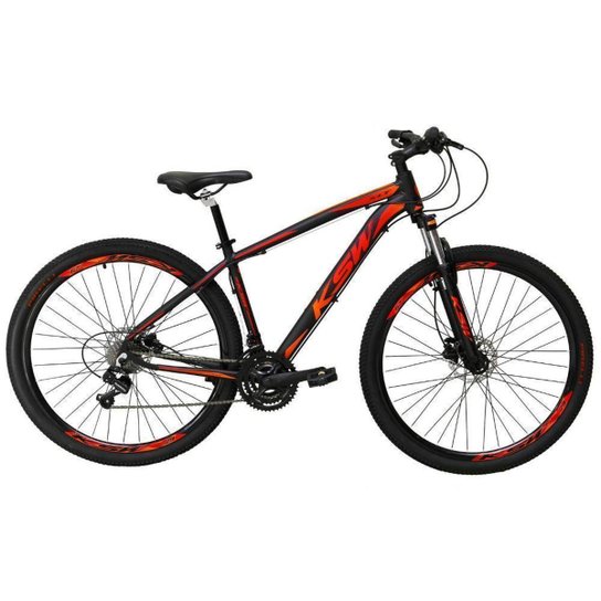 Bicicleta Aro 29 KSW 27v Shimano Acera Freio Hidraulico/k7