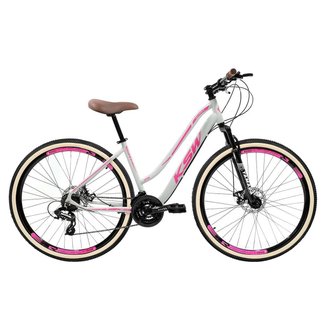 Bicicleta Aro 29 KSW Sunny Retrô Feminina 21 Marchas Freio a Disco e Suspensão