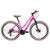 Bicicleta Aro 29 KSW Sunny Retrô Feminina 21 Marchas Freio a Disco e Suspensão - Rosa+prata