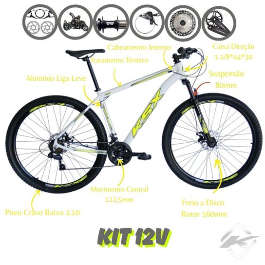 Bicicleta Aro 29  Ksx  12 Velocidades Freios Hidraulicos Mtb