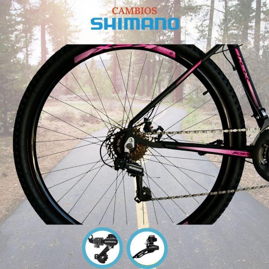 Bicicleta Aro 29 Ksx Feminino 21V Cambio Dianteiro e Traseiro Shimano