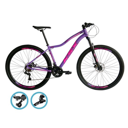Bicicleta Aro 29 Ksx Feminino 24 Velocidades Cambios Shimanos