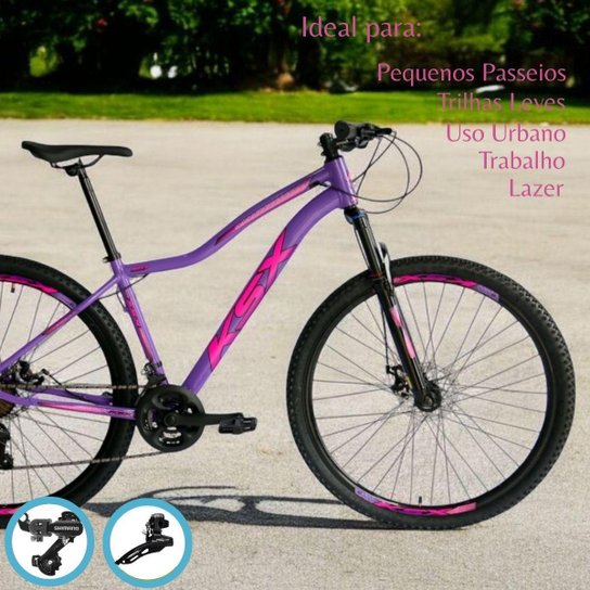 Bicicleta Aro 29 Ksx Feminino 24 Velocidades Cambios Shimanos