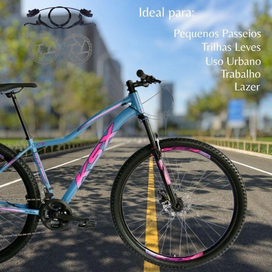 Bicicleta Aro 29 Ksx Feminino Freios Hidraulicos Avançados 24V
