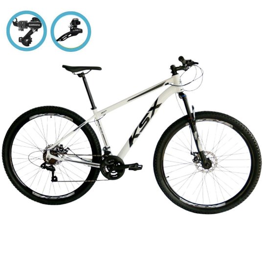 Bicicleta Aro 29 Ksx Freios á Disco Cambio Traseiro e Dianteiro Shimano 21v