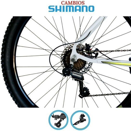 Bicicleta Aro 29 Ksx Freios á Disco Cambio Traseiro e Dianteiro Shimano 21v