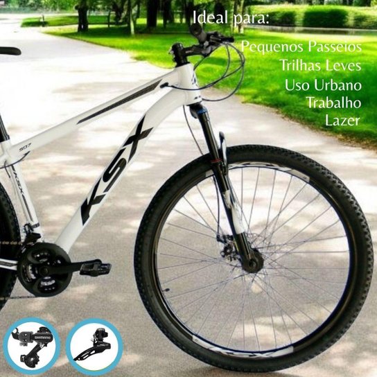 Bicicleta Aro 29 Ksx Freios á Disco Cambio Traseiro e Dianteiro Shimano 21v