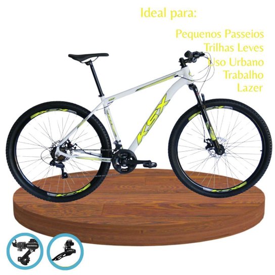 Bicicleta Aro 29 Ksx Freios á Disco Cambio Traseiro e Dianteiro Shimano 24v