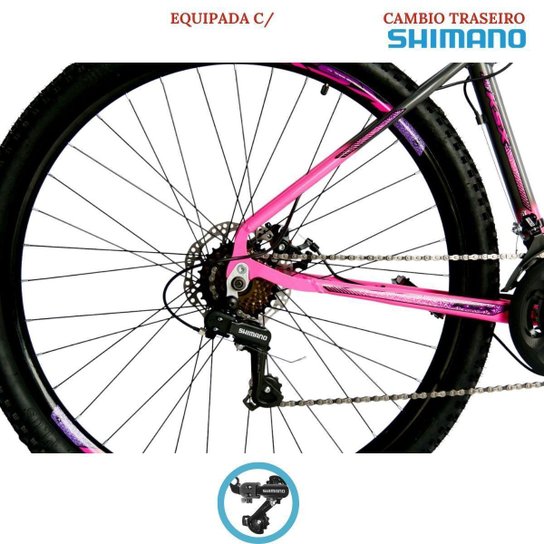 Bicicleta Aro 29 Ksx Freios á Disco Cambio Traseiro Shimano 24 Velocidades