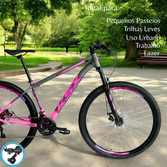 Bicicleta Aro 29 Ksx Freios á Disco Cambio Traseiro Shimano 24 Velocidades