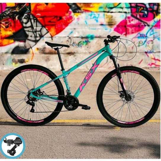 Bicicleta Aro 29 Ksx Freios á Disco Cambio Traseiro Shimano