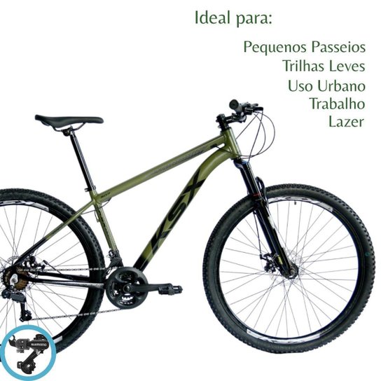 Bicicleta Aro 29 Ksx Freios á Disco Cambio Traseiro Shimano