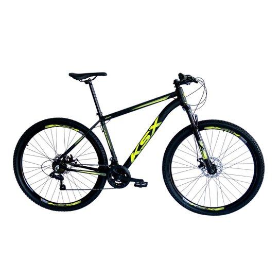 Bicicleta Aro 29 Ksx Sd7 21v Cabos Internos Alumínio Freios a Disco Suspensão Dianteira