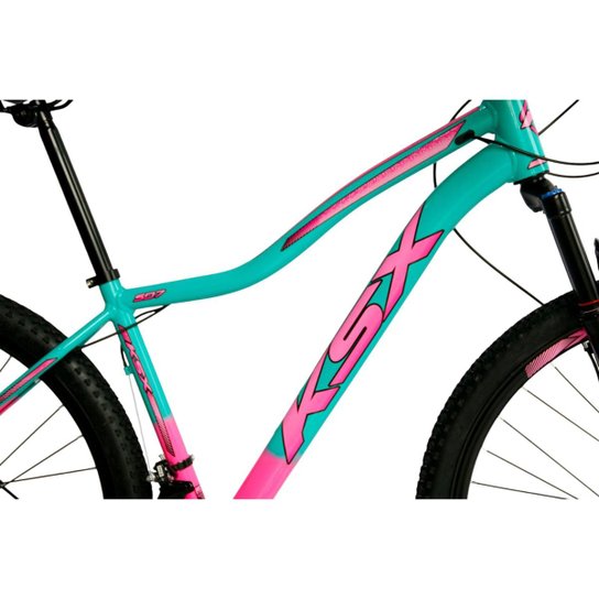 Bicicleta Aro 29 Ksx Sd7 Feminina Alumínio 21v Cabos Internos Freios a Disco Suspensão Dianteira