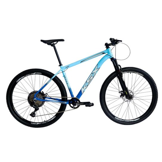 Bicicleta Aro 29 Ksx Sd7 Mtb Aluminio 12v Garfo com Trava K7 Freio a Disco Hidráulico Kit 1x12